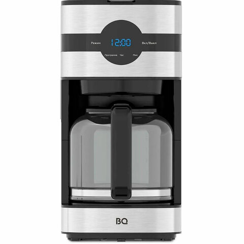 Кофеварка капельная BQ (БИ-КЬЮ) CM2002, 900 Вт, объем 1,5 л, поддержание температуры, серебристая