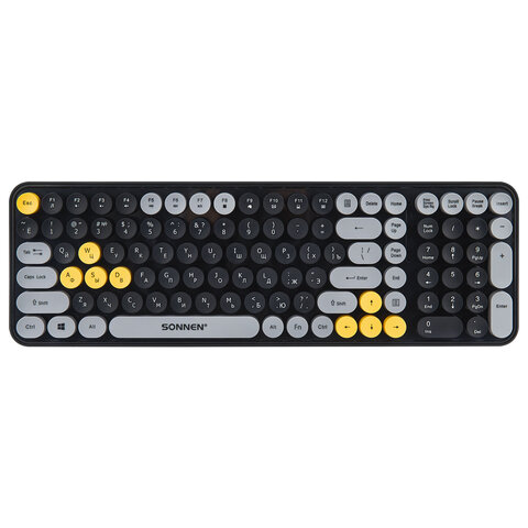 Клавиатура беспроводная USB, 105 клавиш, SONNEN K303BY