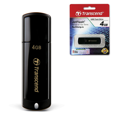 Флеш-диск 4 GB, TRANSCEND Jet Flash 350, USB 2.0, TS4GJF350