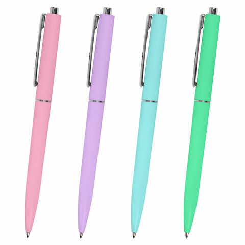 Ручка шариковая автоматическая BRAUBERG X17 PASTEL, стандартный узел 0,7 мм, линия письма 0,5 мм