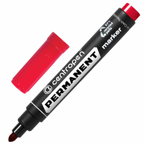 Маркер перманентный CENTROPEN 8566, круглый наконечник, 2,5 мм, 5 8566 0104