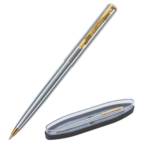 Ручка подарочная шариковая BRAUBERG Maestro, корпус с золотистым, линия письма 0,5 мм