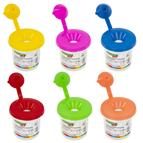 Стакан-непроливайка с крышкой BRAUBERG KIDS