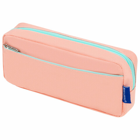 Пенал мягкий BRAUBERG PASTEL, 2 отделения, 21х9,5х5 см