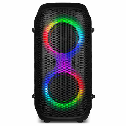 Колонка портативная SVEN PS-800, 100 Вт, TWS, Bluetooth, FM, USB, microSD, LED-дисплей, SV-021511