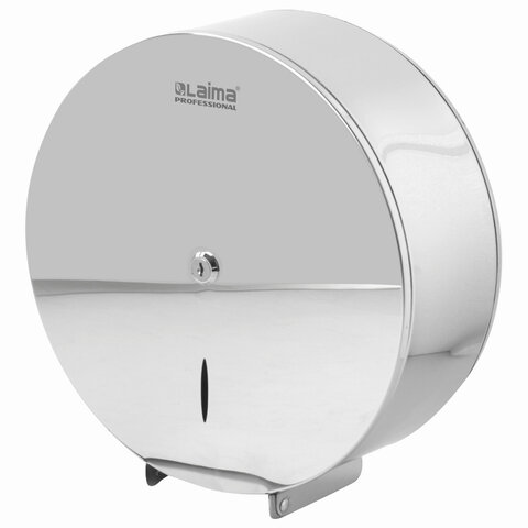 Диспенсер для туалетной бумаги LAIMA PROFESSIONAL INOX, (Система T1) БОЛЬШОЙ, нержавеющая сталь, зеркальный