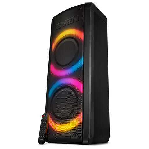 Колонка портативная SVEN PS-710, 100 Вт, TWS, Bluetooth, FM, USB, microSD, LED-дисплей, SV-021696