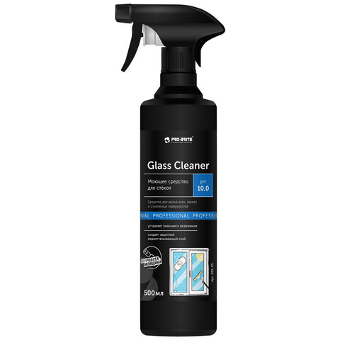 Средство для мытья стекол и зеркал мл, PRO-BRITE GLASS CLEANER, распылитель, 081-05