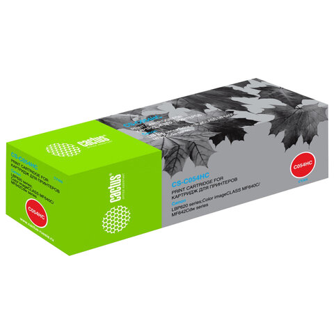 Картридж лазерный CACTUS (CS-C054HC) для Canon LBP 621/623, MF 641/643/645, ресурс 2300 страниц