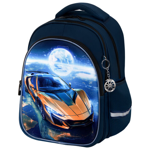 Рюкзак BRAUBERG OPTIMA, 2 отделения, с брелоком, 