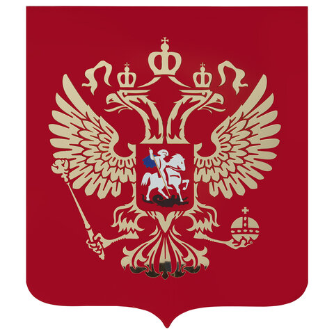 Герб РФ, 50х42 см, из акрила, инкрустация, с крепежом