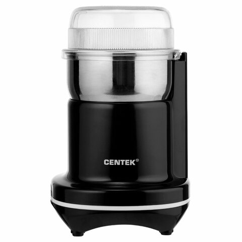 Кофемолка CENTEK CT-1365, мощность 250 Вт, вместимость 70 г, пластик, CT-1365 Black