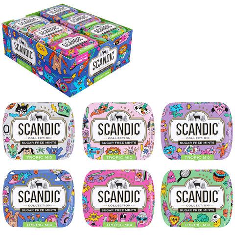 Драже освежающие SCANDIC без сахара со вкусом 