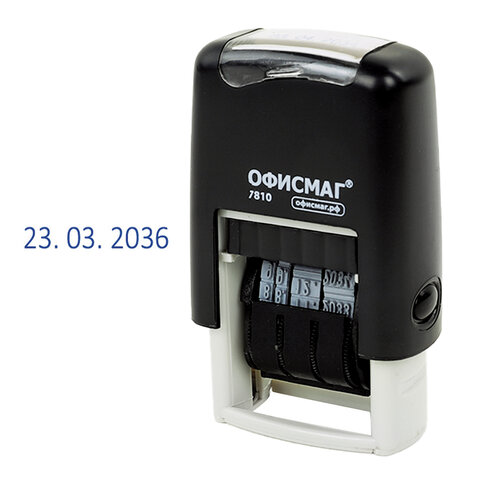 Датер-мини ОФИСМАГ, месяц цифрами, оттиск мм, 