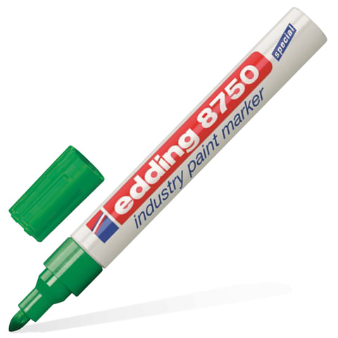 Маркер-краска лаковый (paint marker) EDDING 8750, 2-4 мм, круглый наконечник, алюминиевый корпус, Е-8750/4
