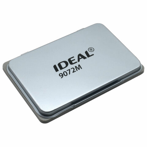 Штемпельная подушка TRODAT IDEAL 9072М, 110х70 мм, металлический корпус, НЕОКРАШЕННАЯ