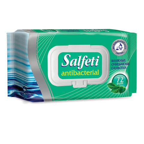 Салфетки влажные 72 шт., SALFETI 