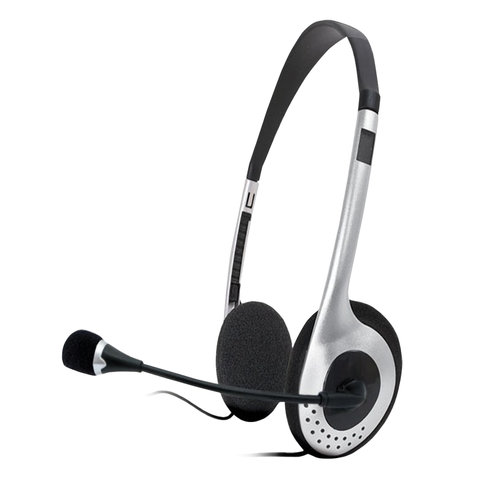 Наушники с микрофоном (гарнитура) SVEN AP-010MV, проводные, 2 м, с оголовьем, SV-0410010MV