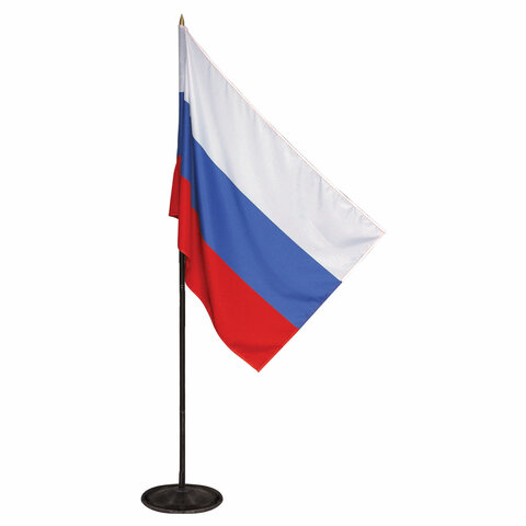 Флаг России, см, напольный с флагштоком, высота 2,25 м, оцинкованная сталь с полимерным покрытием