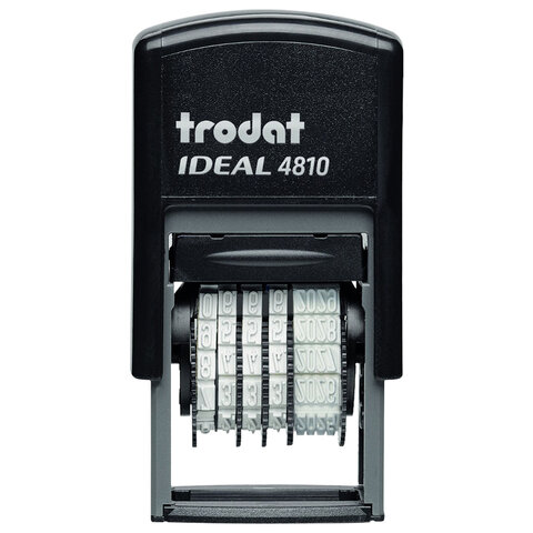 Датер-мини месяц ЦИФРАМИ ДЛЯ БАНКА, оттиск мм,TRODAT IDEAL 4810P2, корпус , подушка