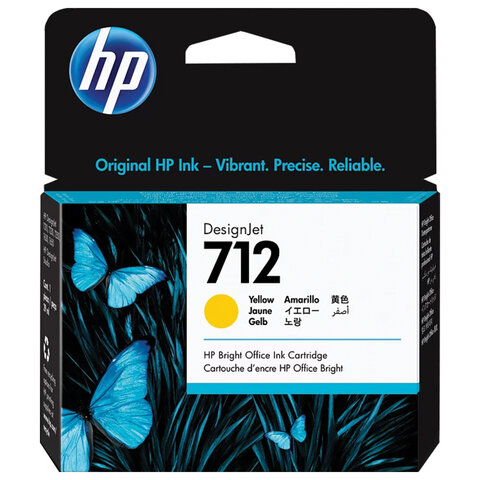 Картридж струйный для плоттера HP (3ED69A) DesignJet T230/T250/T630/T650, № 712, оригинальный
