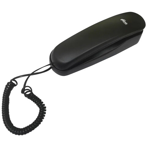 Телефон RITMIX RT-002 black, удержание звонка, тональный/импульсный режим, повтор