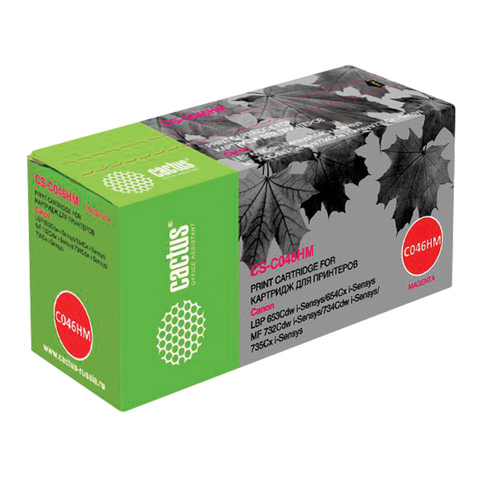 Картридж лазерный CACTUS (CS-046HM) для CANON LBP-653Cdw/654Cx/MF732Cdw, ресурс 5000 стр., CS-C046HM