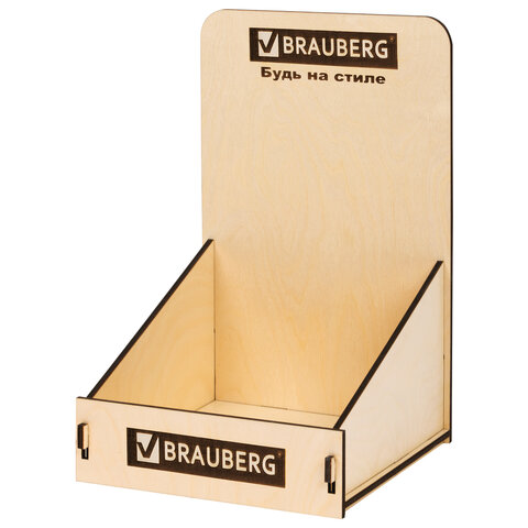Деревянная подставка под тетради B5 и A4, BRAUBERG, 37х24х23 см