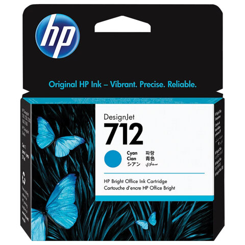 Картридж струйный для плоттера HP (3ED67A) DesignJet T230/T250/T630/T650, №712, оригинальный