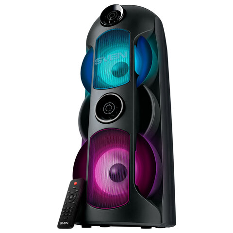 Колонка портативная SVEN PS-720, 80 Вт, TWS, Bluetooth, FM, USB, microSD, LED-дисплей, SV-019600