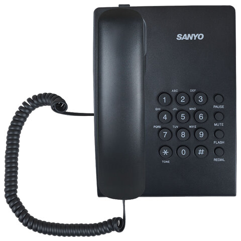 Телефон проводной SANYO RA-S204B, тональный / импульсный режим, повтор
