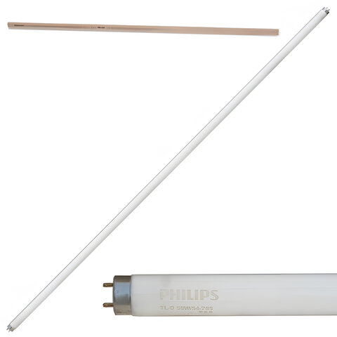 Лампа люминесцентная PHILIPS TL-D 58W/54-765, 58 Вт, цоколь G13, в виде трубки 150 см, холодный дневной свет