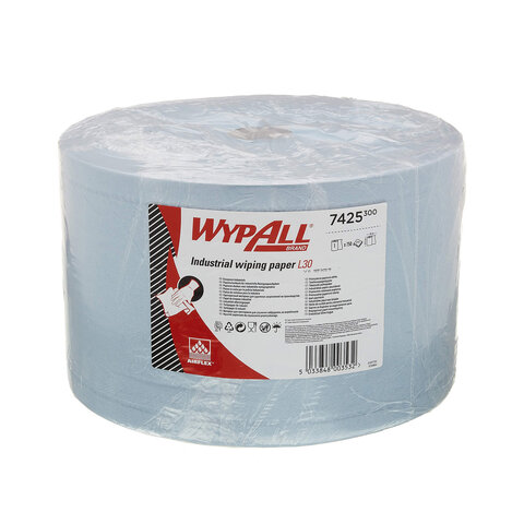 Бумага протирочная KIMBERLY-CLARK Wypall L30, 750 листов в рулоне, 23х38 см, 3-слойная