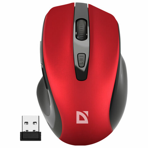 Мышь беспроводная DEFENDER Prime MB-053, USB, 5 кнопок + 1 колесо-кнопка, оптическая