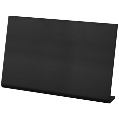 Табличка меловая настольная А4 (21x29,7 см), L-образная, горизонтальная, ПВХ, BRAUBERG