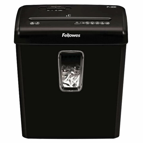 Уничтожитель (шредер) FELLOWES POWERSHRED P-30C, 4 уровень секретности, фрагменты 4х34 мм, 6 л., л, FS-60081