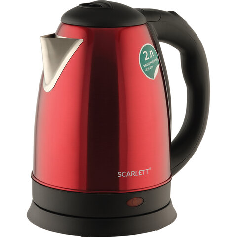 Чайник SCARLETT SC-EK21S76, 2 л, 1800 Вт, закрытый нагревательный элемент, сталь