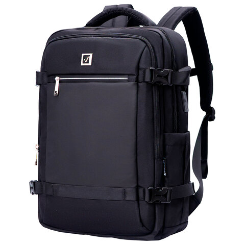 Рюкзак BRAUBERG FUNCTIONAL с отделением для ноутбука, 2 отделения, USB-порт, Solid, 46х31х15 см