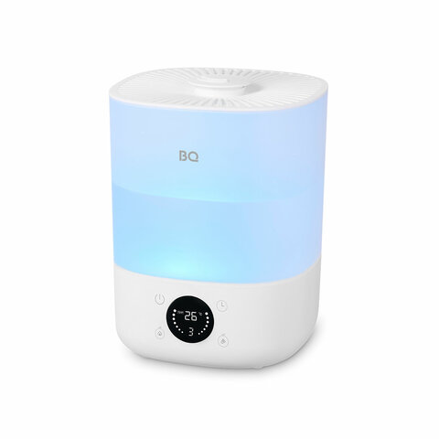 Увлажнитель воздуха BQ (БИ-КЬЮ) HDR1009, объем бака 4 л, 25 Вт, LED-дисплей, аромаконтейнер