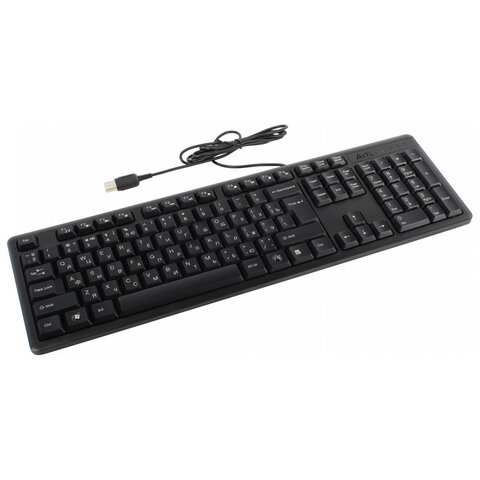 Клавиатура проводная A4TECH KK-3, USB, 104 кнопки