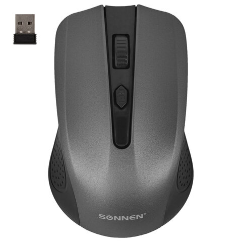 Мышь беспроводная SONNEN V99, USB, 1000/1200/1600 dpi, 4 кнопки, оптическая