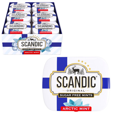 Драже освежающие SCANDIC без сахара со вкусом 