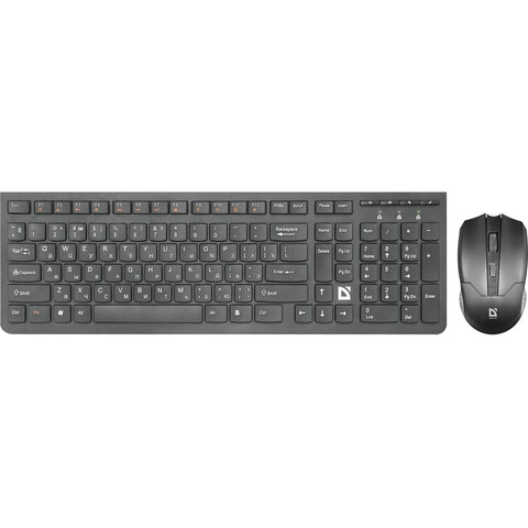 Набор беспроводной DEFENDER Columbia C-775RU, USB, клавиатура, мышь 2 кнопки + 1 колесо-кнопка