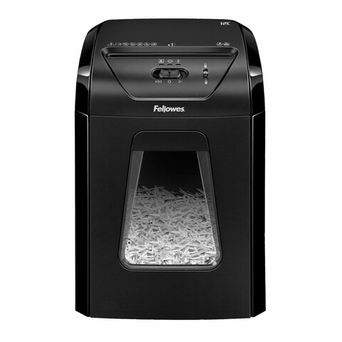 Уничтожитель (шредер) FELLOWES POWERSHRED 12C, 4 уровень секретности, фрагменты 4х40 мм, 12 л., л, FS-71201