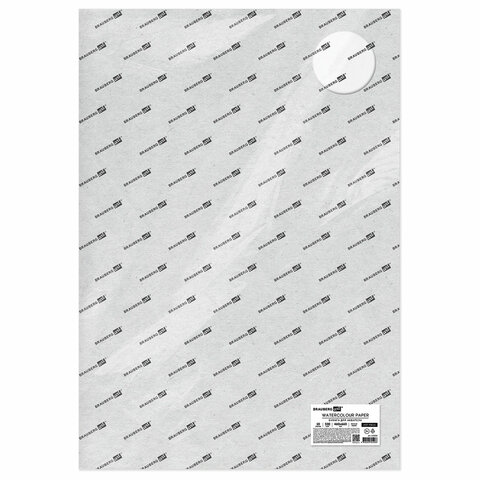 Бумага для акварели 300 г/м2 460x660 мм мелкое зерно, 10 листов, BRAUBERG ART PREMIERE