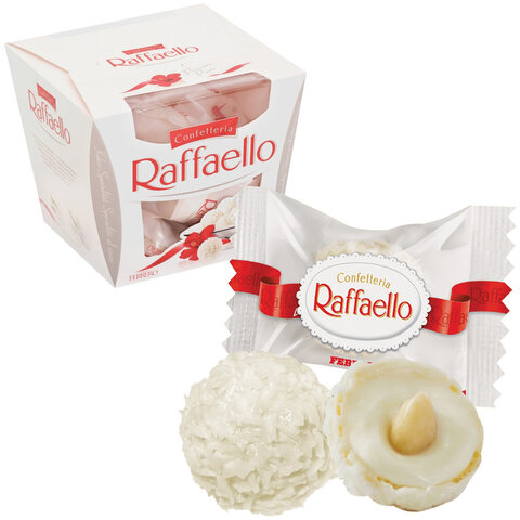 Конфеты RAFFAELLO с цельным миндальным орехом в кокосовой обсыпке, г