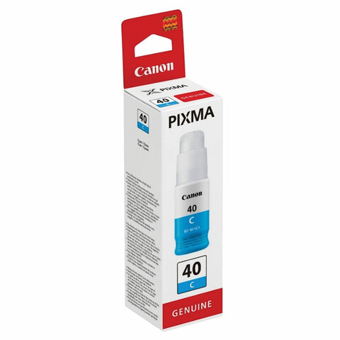 Чернила CANON (GI-40C) для СНПЧ Pixma G5040/G6040, ресурс 7700 страниц, оригинальные, 3400C001