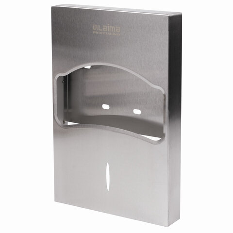 Диспенсер для покрытий на унитаз LAIMA PROFESSIONAL INOX, 1/4 сложения, нержавеющая сталь, матовый