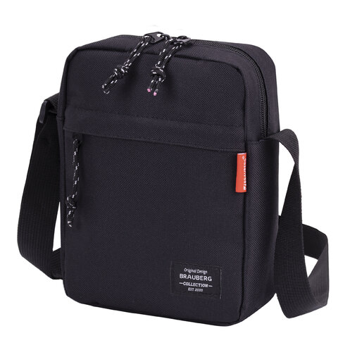 Сумка на плечо BRAUBERG COMPACT, два кармана, 22х17х6 см