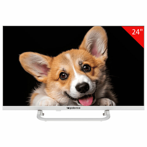 Телевизор TOPDEVICE TDTV24CS03H_WE, 24'' (60 см), 1366x768, HD, 16:9, YaOS, Wi-Fi, Bluetooth